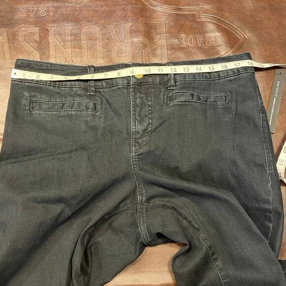 INC International Concepts Wide Leg Slim Tech Fit Womens‎ 14W Black Jeans New - Picture 13 of 15